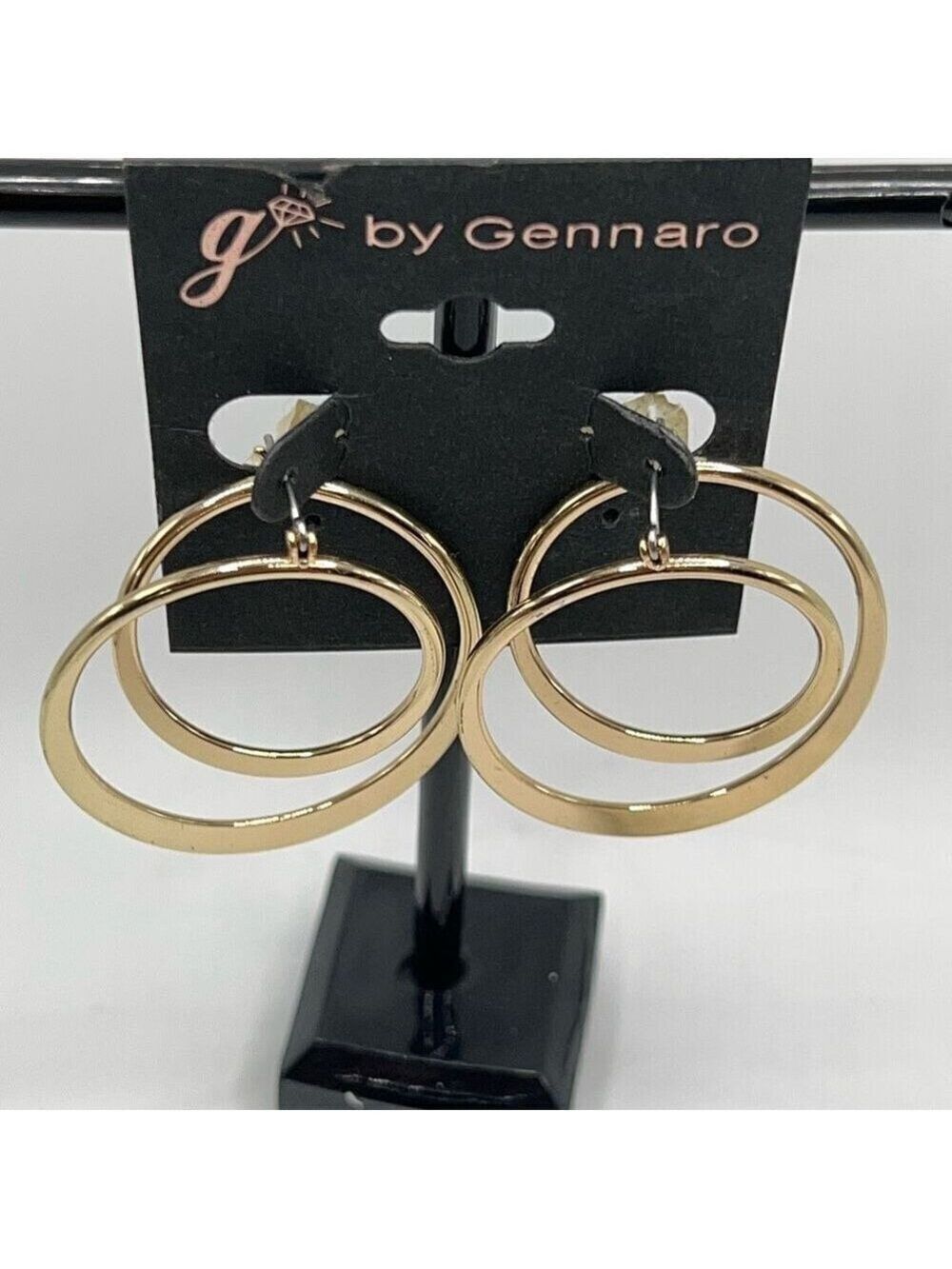Gold Hoops G by Gennaro Earrings